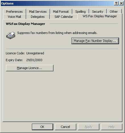 WS:Fax Display Manager Screenshot